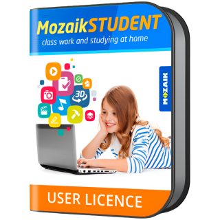 Mozaik STUDENT license for all platform, for one student, 1 year
