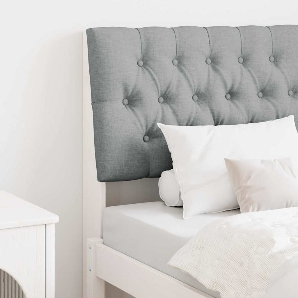 Polsterdatud voodiots Helehall 75 cm Tahke mänd