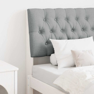 Polsterdatud voodiots Helehall 75 cm Tahke mänd