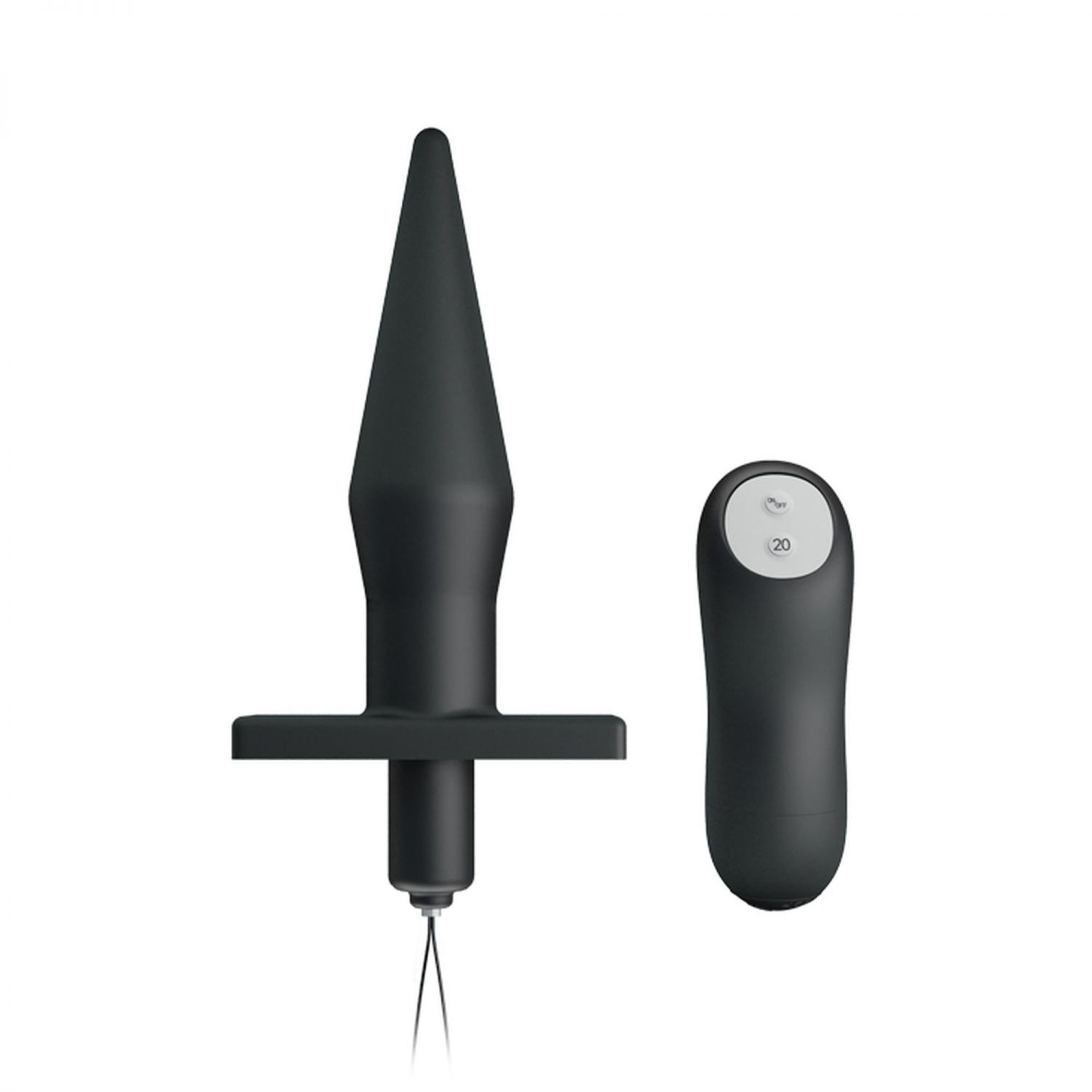 BAILE - Anaalkork, 20 vibratsioonifunktsiooni, juhtmevaba pult