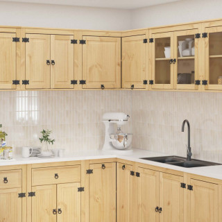 Kapp riiuliga ladustamisega Kallis 80 x 80 x 60 cm Tahke mänd