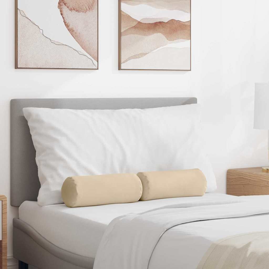 Padjad 2 pcs cream Ø 15 x 40 cm Mikrofiber kangas