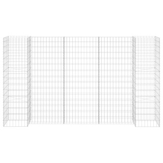 H-образный габион для растений, стальная проволока, 260 x 40 x 150 см