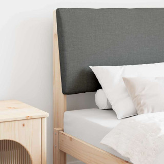 Polsterdatud voodiots Tumehall 80 cm Tahke mänd