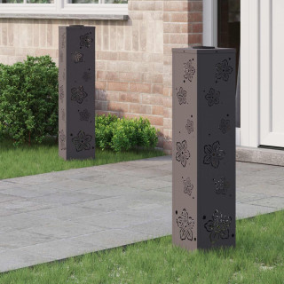 Päikese LED käigutee tuli 2 pcs Must Külmvaltsitud teras