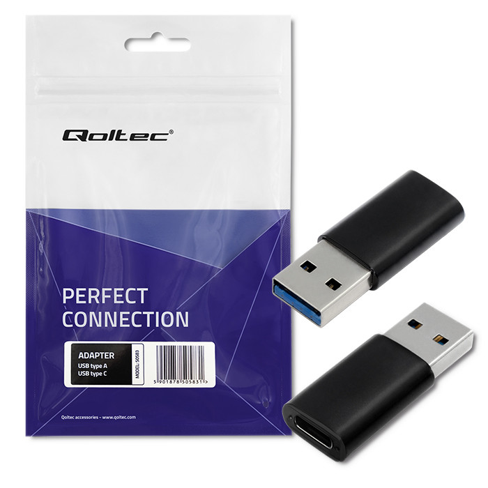 Qoltec Adapter USB type A | USB type C