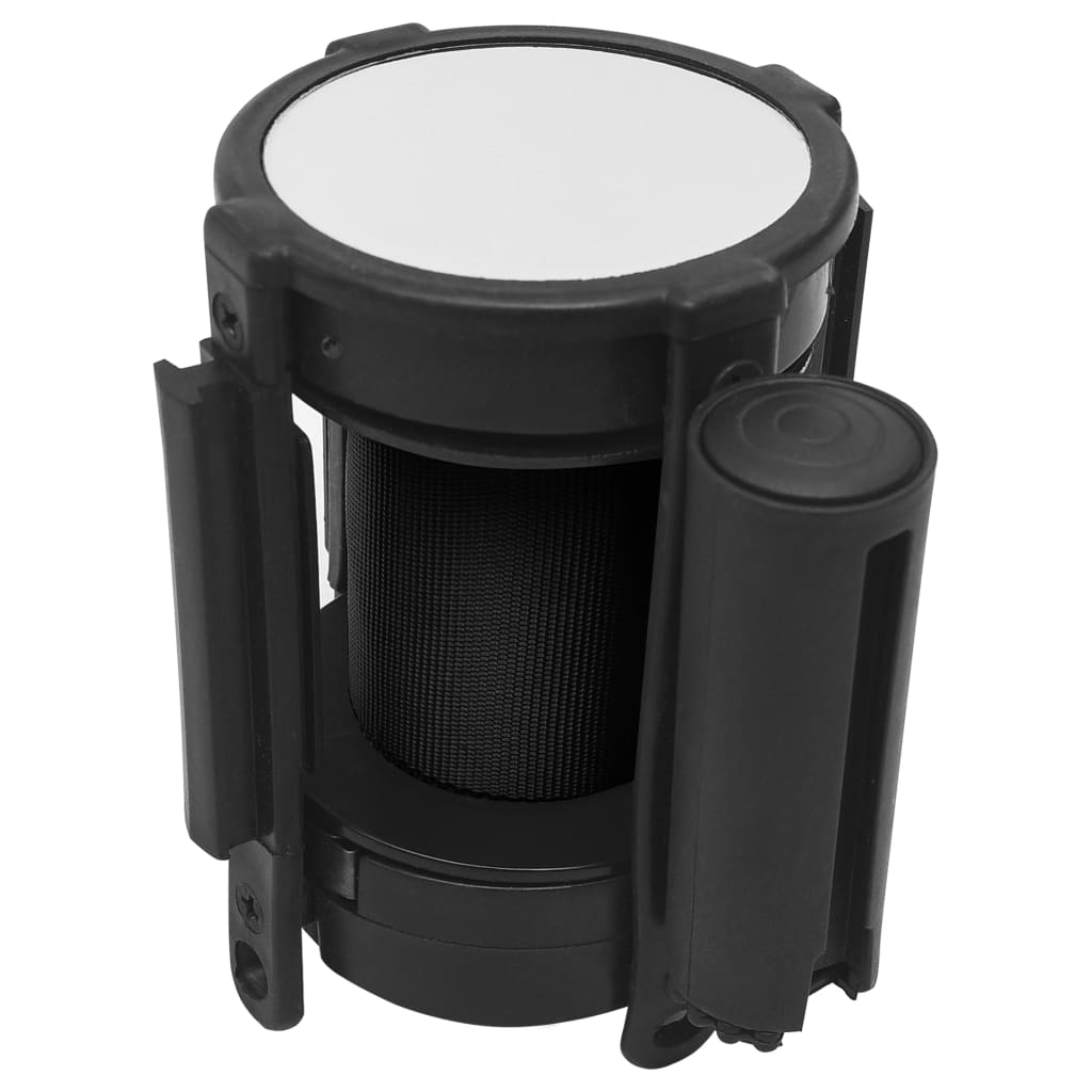 lahtitõmmatav lindiga eralduspiire, 200 cm, must