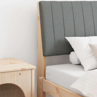 Polsterdatud voodiots Tumehall 100 cm Tahke mänd