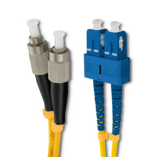 Qoltec Patchcord fiber optic SC/UPC - FC/UPC | Singlemode | 9/125 | G652D | Duplex | 3m