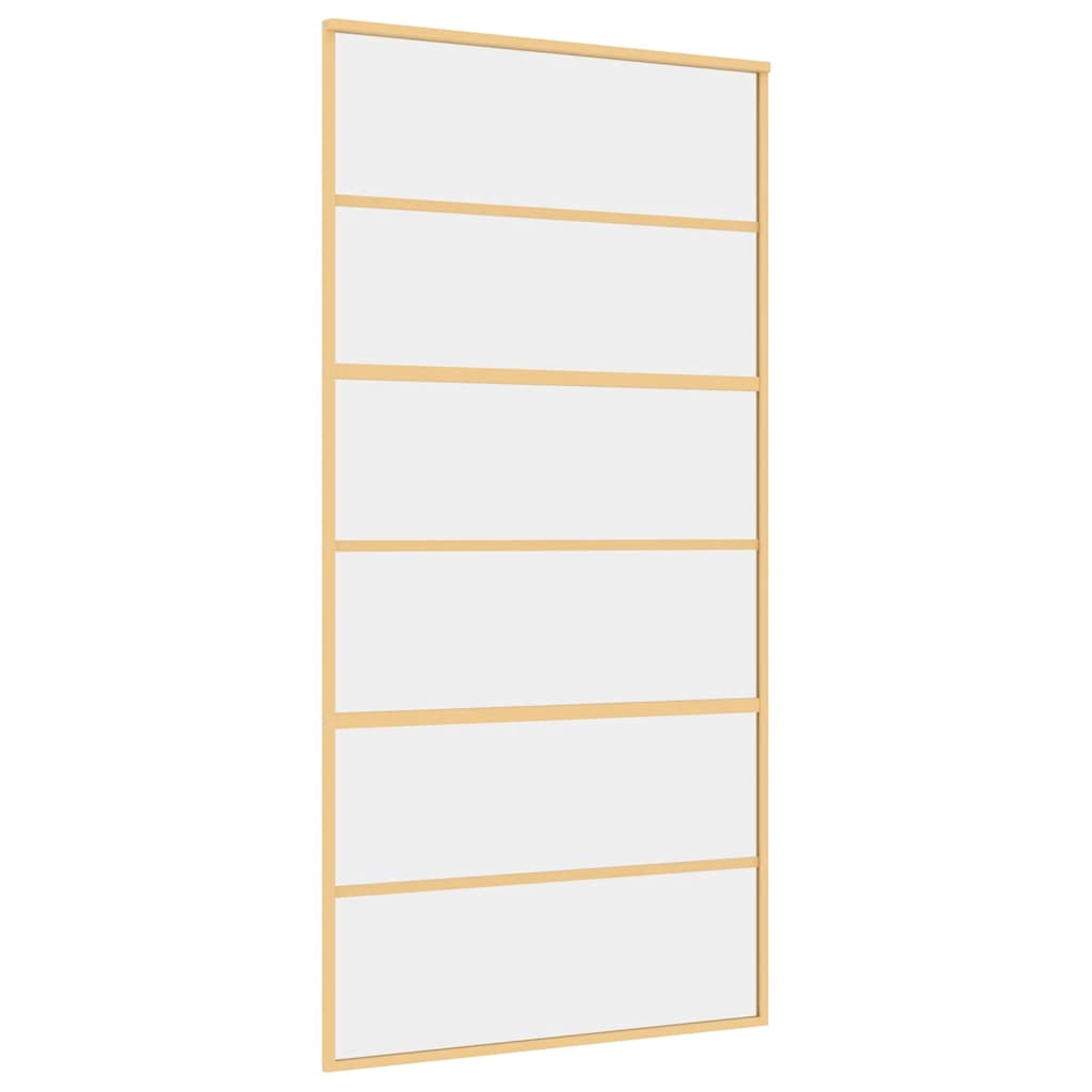 liuguks, kuldne, 102,5x205 cm, läbipaistev ESG-klaas/alumiinium