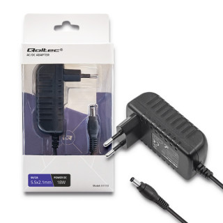 Qoltec Plug-in power supply 18W | 9V | 2A | 5.5*2.1