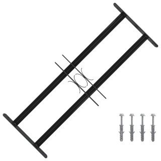 Akna rest Must 76 x 30 cm Pulbervärvitud teras