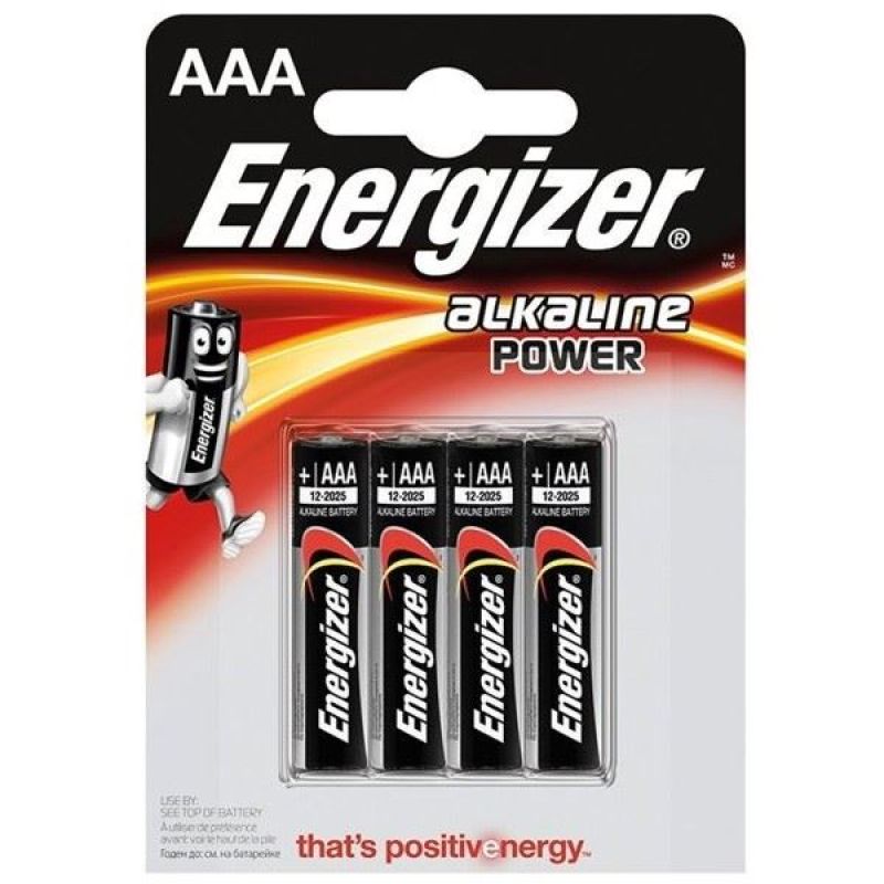 LR03 ENERGIZER AAA batteries blister pack of 4
