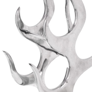 i leegikujuline veiniriiul 9 pudelile, alumiiniumist, hõbedane