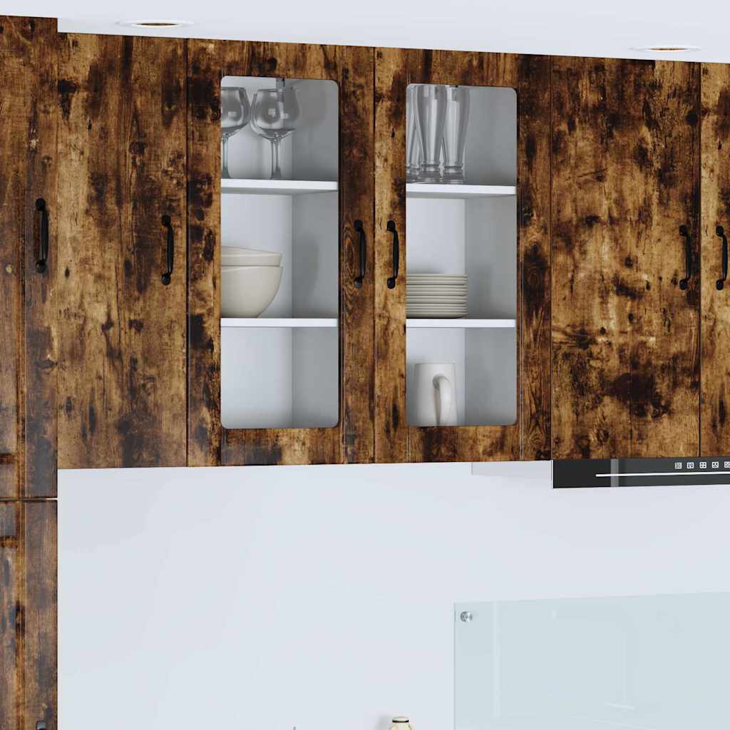 Seinakapp kööki Suitsetatud tamm 40 x 31 x 80 cm Tehispuit