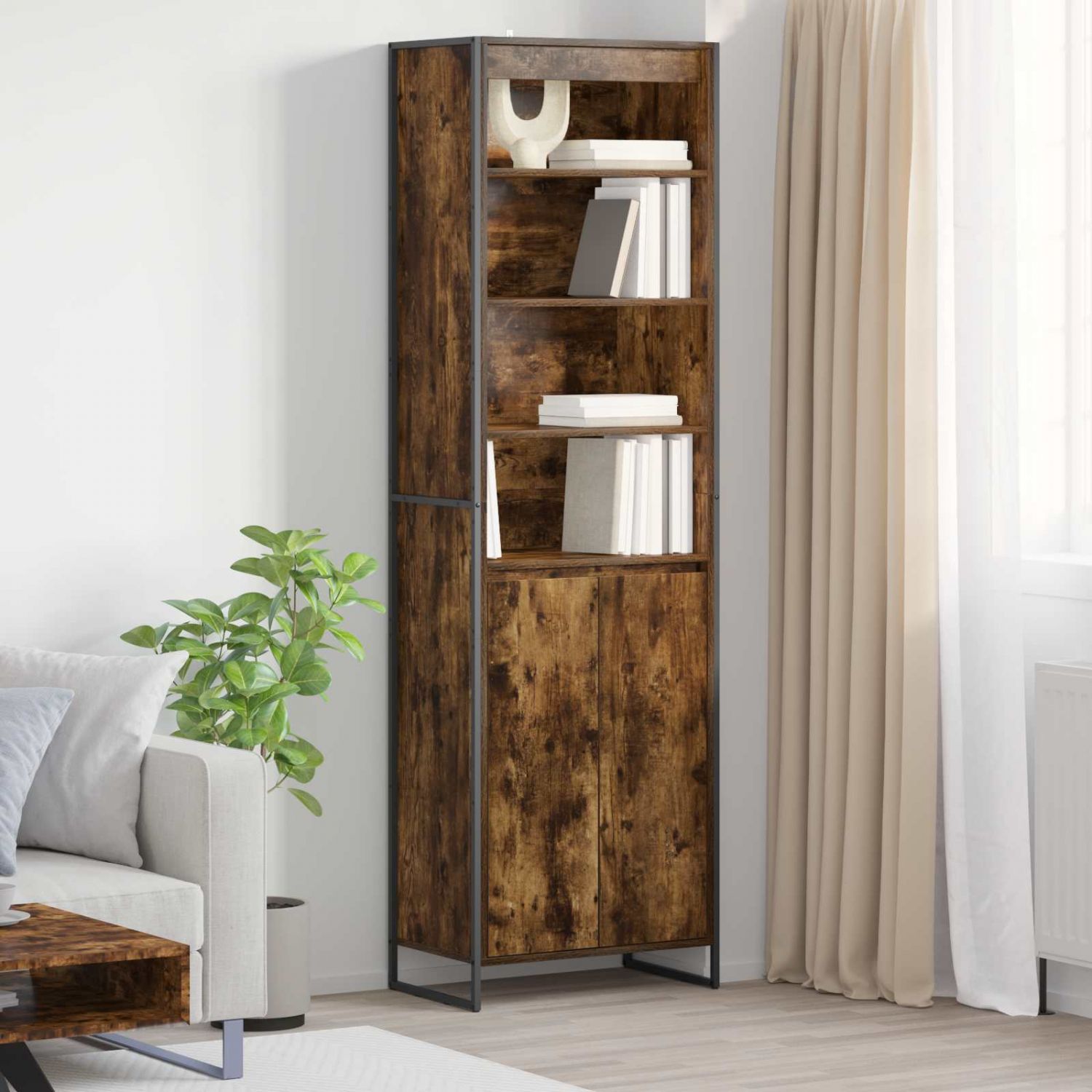 Pikad Kapid 2 pcs Suitsu tamm 60 x 36 x 300 cm Tehispuit