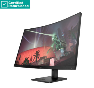 RENEW GOLD OMEN by HP 32c Curved Gaming Monitor - 31.5 2560x1440 QHD 400-nit 165Hz AG, Curved, VA HDR 400, 2x HDMI/DisplayPort, height adjustable/tilt, 1 years