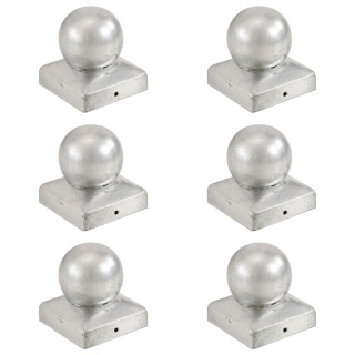 postiotsad 6 tk, kuulid, tsingitud metall, 71x71 mm