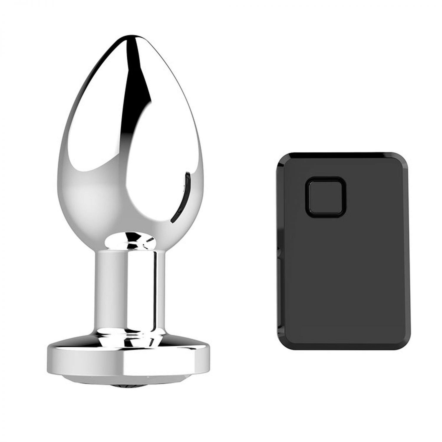 Laetav Vibraator-Anaaltapp USB 10 Funktsiooni - Hõbedane