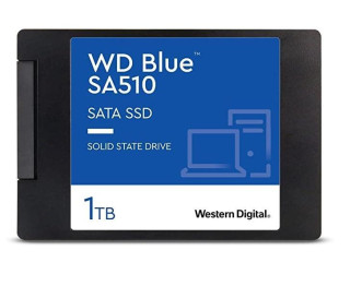 SSD|WESTERN DIGITAL|Blue SA510|1TB|SATA 3.0|Write speed 510 MBytes/sec|Read speed 560 MBytes/sec|2,5|TBW 400 TB|MTBF 1750000 hours|WDS100T3B0A