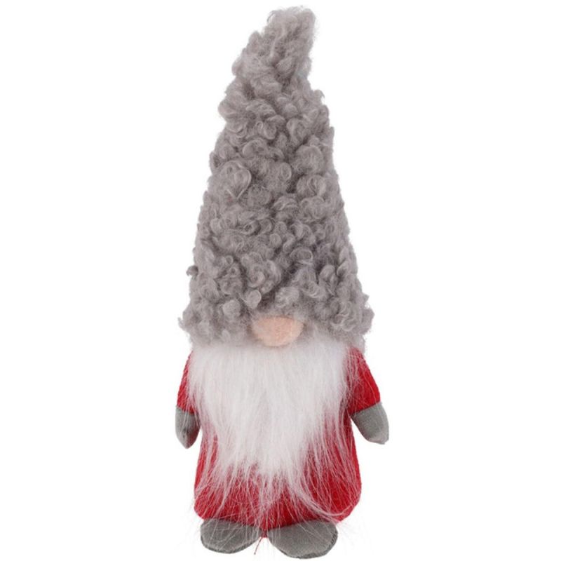 DECORATIVE SANTA CLAUS 22CM GRAY