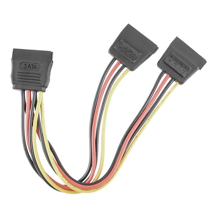 Qoltec SATA cable splitter SATA female | 2xSATA female | 0.5m