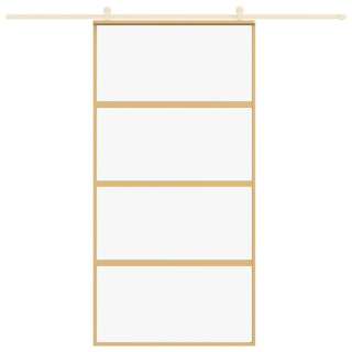 liuguks, kuldne, 102,5x205 cm, läbipaistev ESG-klaas/alumiinium