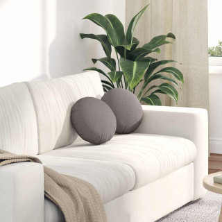 Istumispatjad 2 pcs Pruunikashall Ø30 x 13 cm kangas