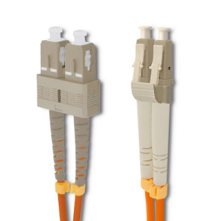 Qoltec Patchcord fiber optic SC/UPC - LC/UPC | Multimode | 50/125 | OM2 | Duplex | 3m