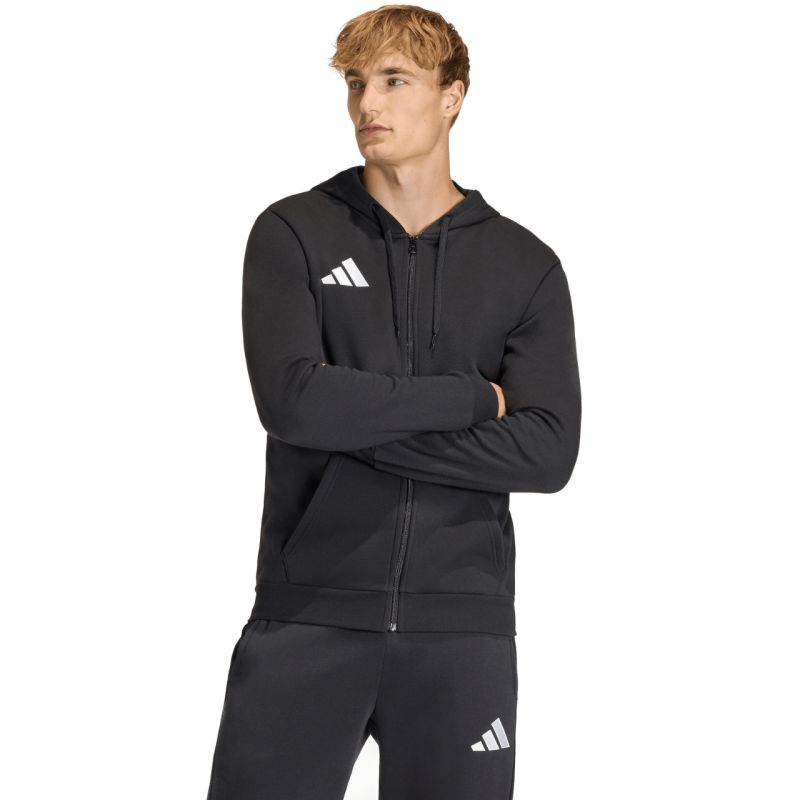 Men's adidas Entrada 26 FZ Hoody Black KF5945