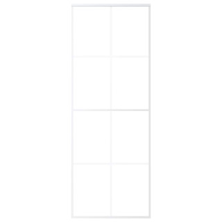 liuguks, ESG-klaas ja alumiinium, 76 x 205 cm, valge