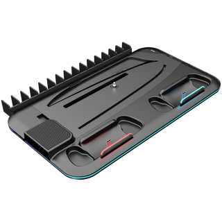 Охлаждающая подставка CANYON CS-51 RGB для PS5 Slim/DE с зарядкой, черная