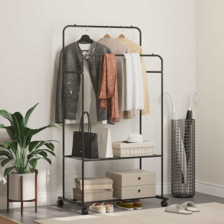 Riidepuu Üksvärviline Must