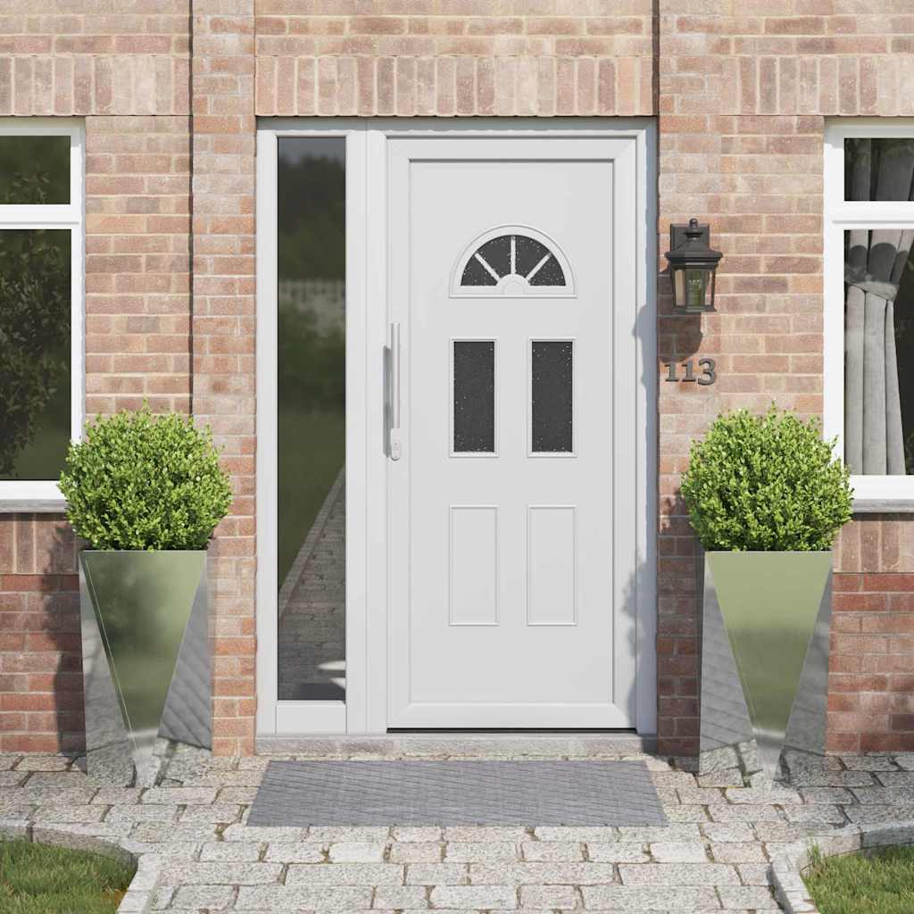 Taimekast 2 pcs Hõbedane 40 x 40 x 75 cm Tsinkteras