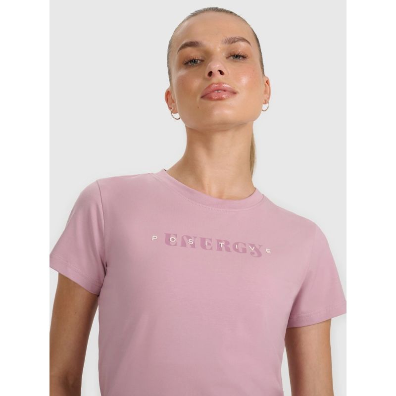 Women's T-shirt with print 4F 4FRAW25TTSHF3228-56S