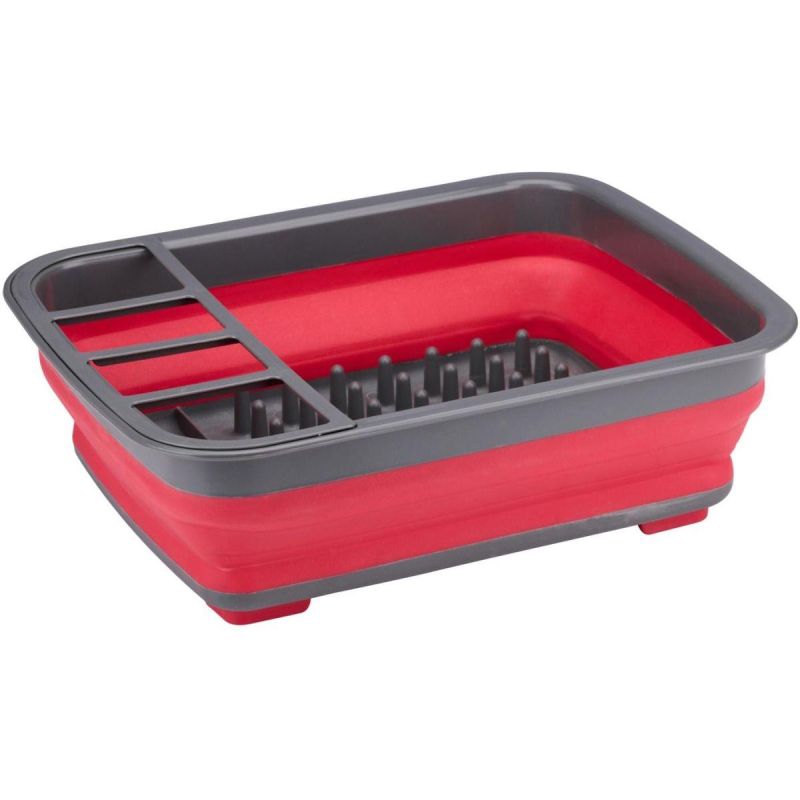 DIRT DEVIL FOLDABLE DISH DRYER WITH DRAINER
