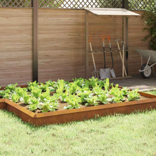 Ükssarviku aed 16 pcs Rooste 100 x 3,5 x 25 cm terase tüüp