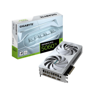 Видеокарта GIGABYTE NVIDIA GeForce RTX 5060 Ti 16 ГБ GDDR7 EAGLE OC ICE