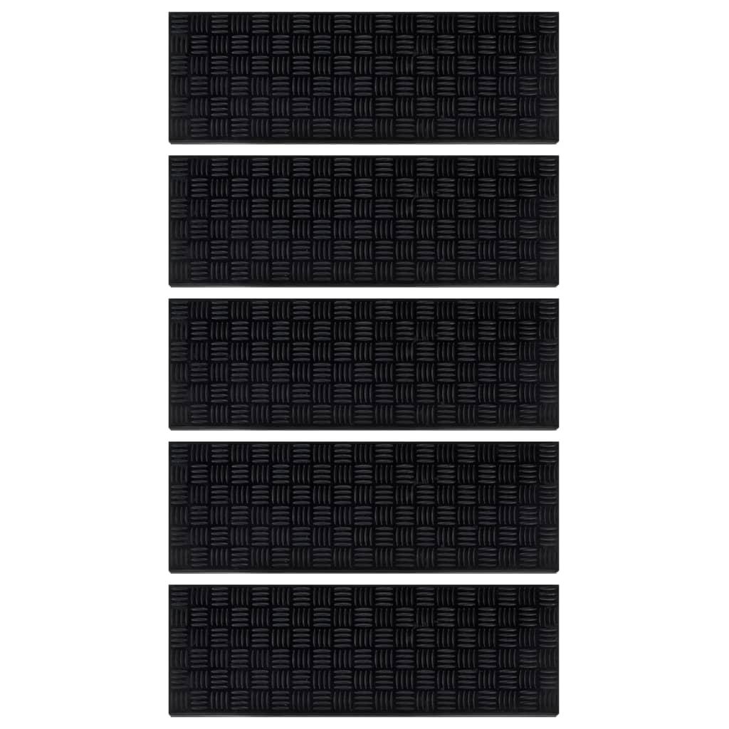 Резиновые накладки на ступени лестницы, 5 шт, 25 x 75 см