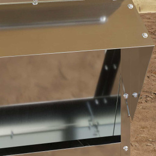 Kanali feeder Hõbedane 40,5 x 45 x 41 cm Tsinkteras