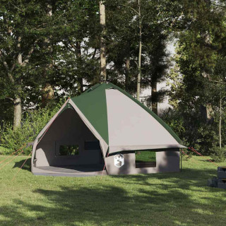 Teepee telk katusega Roheline ja Valge 490 x 410 x 210 cm