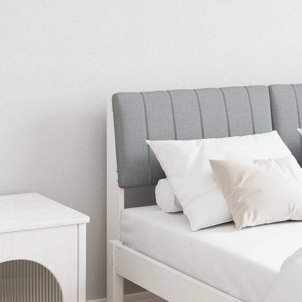 Polsterdatud voodiots Helehall 120 cm Tahke mänd