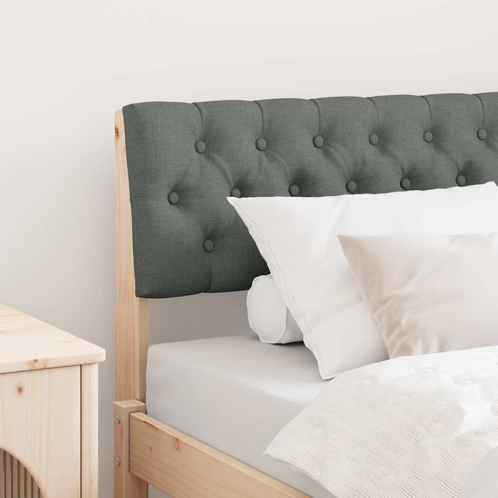 Polsterdatud voodiots Tumehall 90 cm Tahke mänd