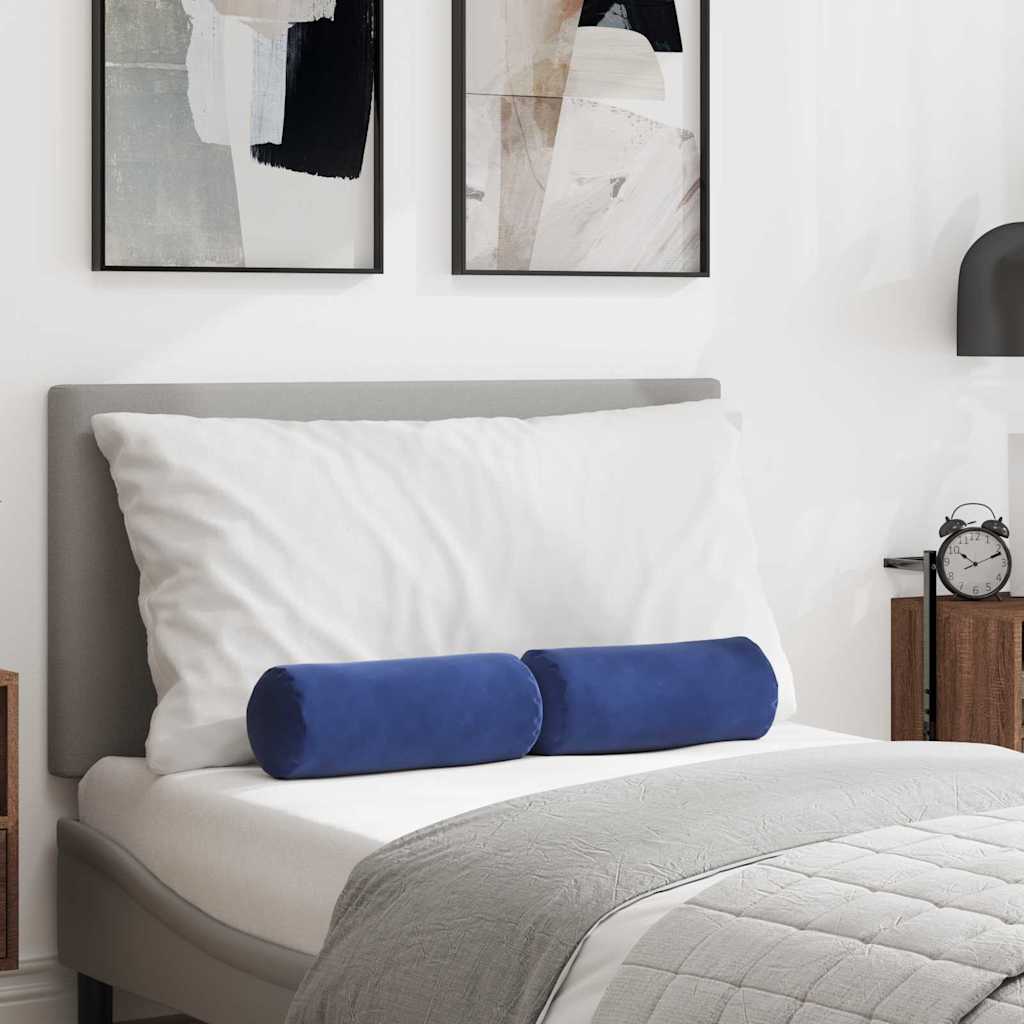 Padjad 2 pcs Politsei sinine Ø 15 x 40 cm Korter kangas