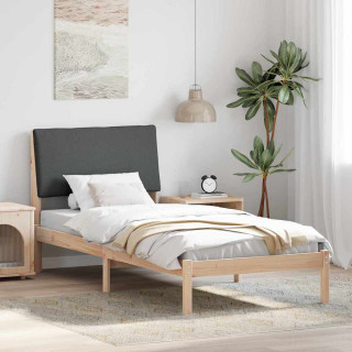 Beti raam peaga pruun ja tumehall 90 x 190 cm Männipuit