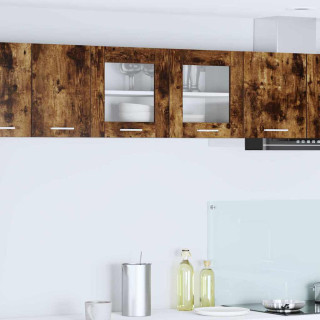 Seinakapp uksega Riga Suitsutatud tamm ja valge 80 x 31 x 40 cm