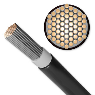 Qoltec Photovoltaic solar cable | 4mm² | 100m | black