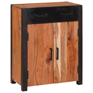 Pruun sahtlite, riiulite ja ustega buffetkapp/külglaud, 55 x 30 x 75 cm