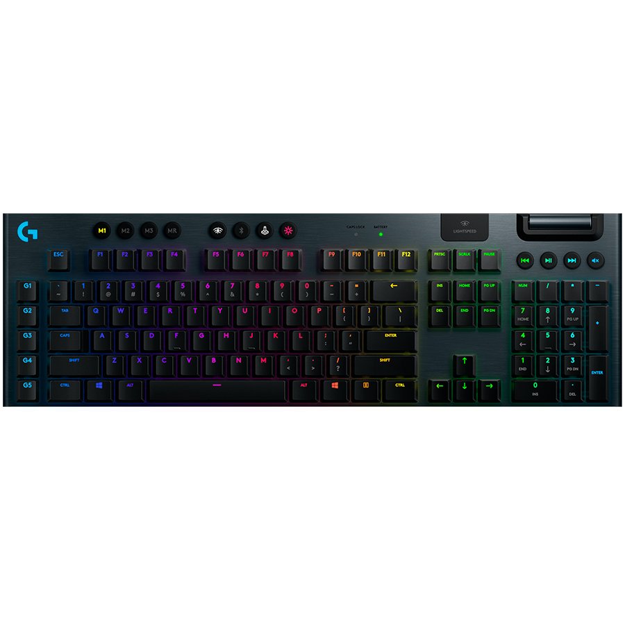 Беспроводная механическая игровая клавиатура LOGITECH G915 TKL LIGHTSPEED - CARBON - NORDIC - TACTILE