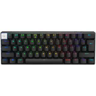 Беспроводная игровая клавиатура LOGITECH G PRO X 60 LIGHTSPEED (Тактильная) - ЧЕРНАЯ - US INTL - 2.4GHZ/BT - EMEA28-935 - ТАКТИЛЬНЫЕ ПЕРЕКЛЮЧАТЕЛИ